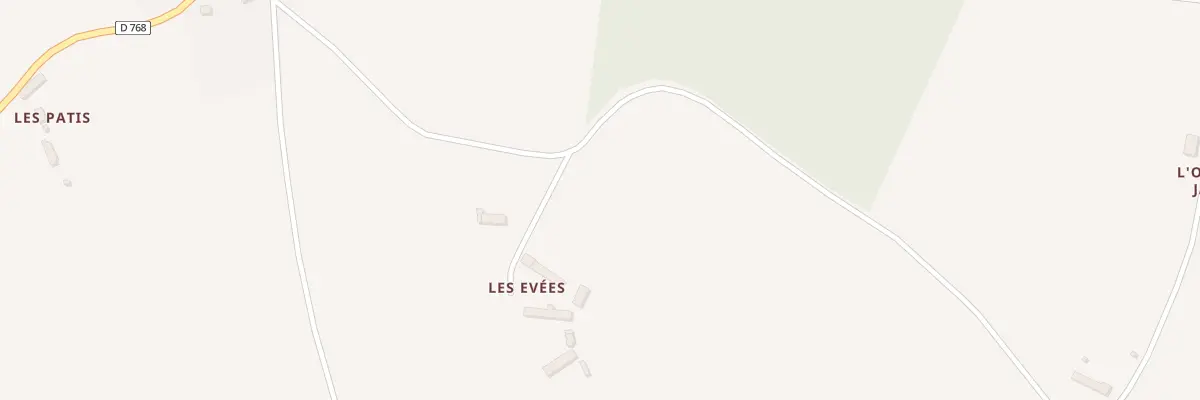 Plan du 5004 Les Evees à Saint-Ouen-de-Sécherouvre
