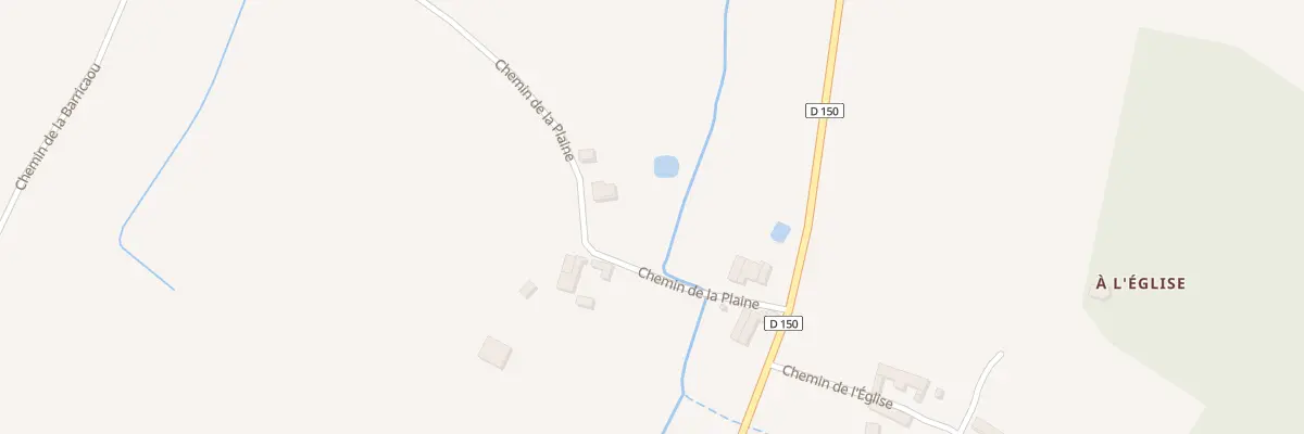 Plan du 5100 A la Plaine à Aujan-Mournède