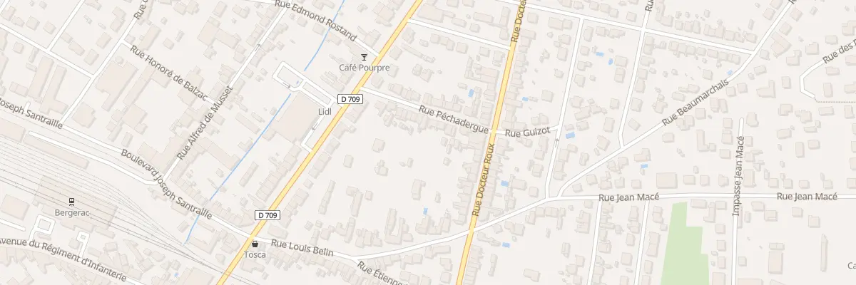 Plan du 21 Rue Péchadergue à Bergerac