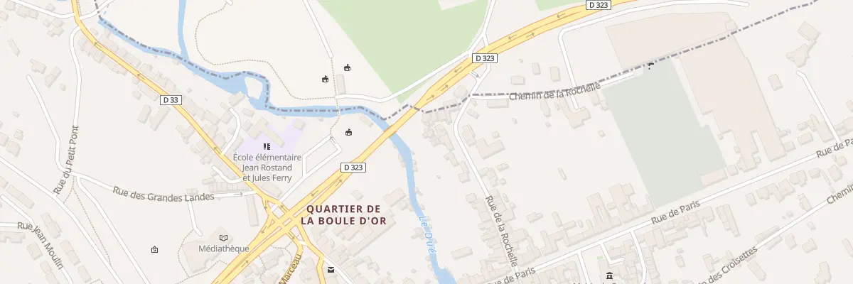 Plan du 25 Rue de la Rochelle à Connerré