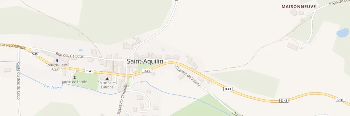Plan du 80 Le Bourg à Saint-Aquilin