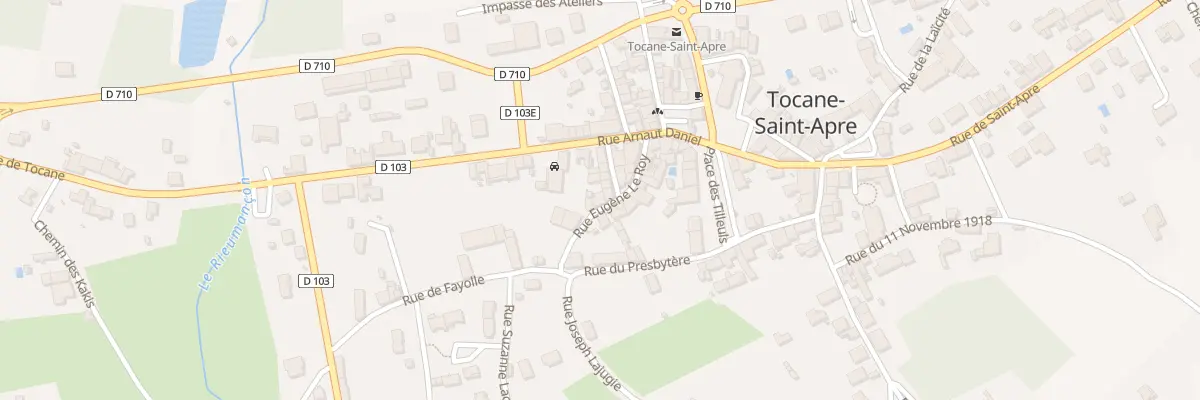 Plan du 10 Rue Eugene Leroy à Tocane-Saint-Apre