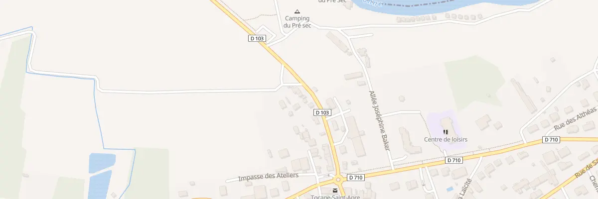 Plan du 13 Rte de Perdux à Tocane-Saint-Apre