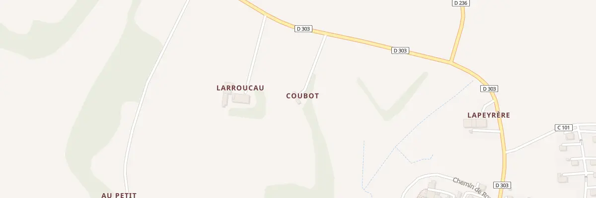 Plan du 320 Rte de Castera à Cézan