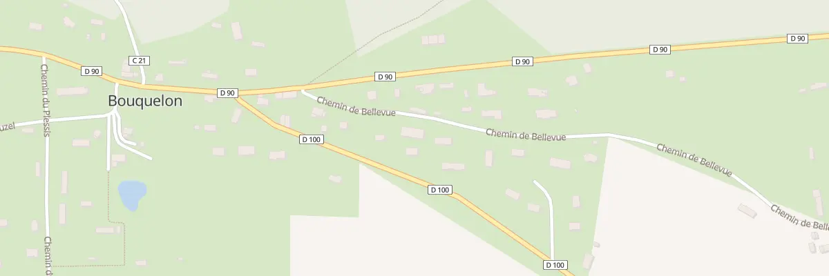 Plan du 222 Rte de Pont-Audemer à Bouquelon