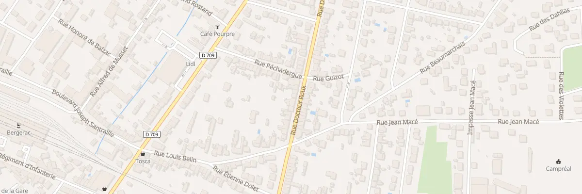 Plan du 34 Rue du Docteur Roux à Bergerac
