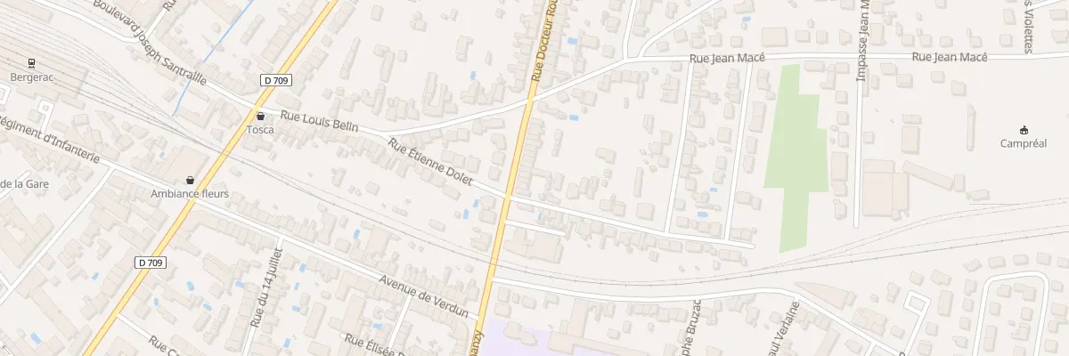 Plan du 11 Rue du Docteur Roux à Bergerac