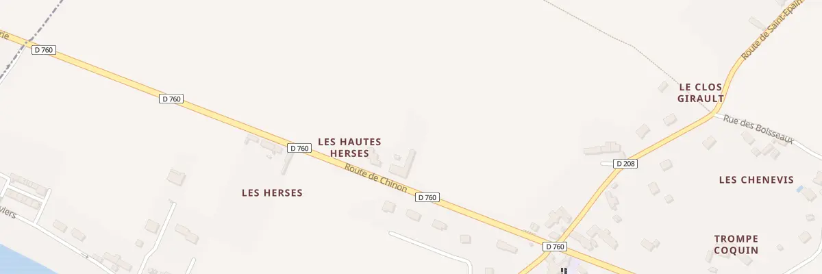 Plan du 1 Les Hautes Herses à Trogues
