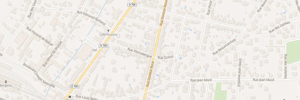 Plan du 42 Rue du Docteur Roux à Bergerac