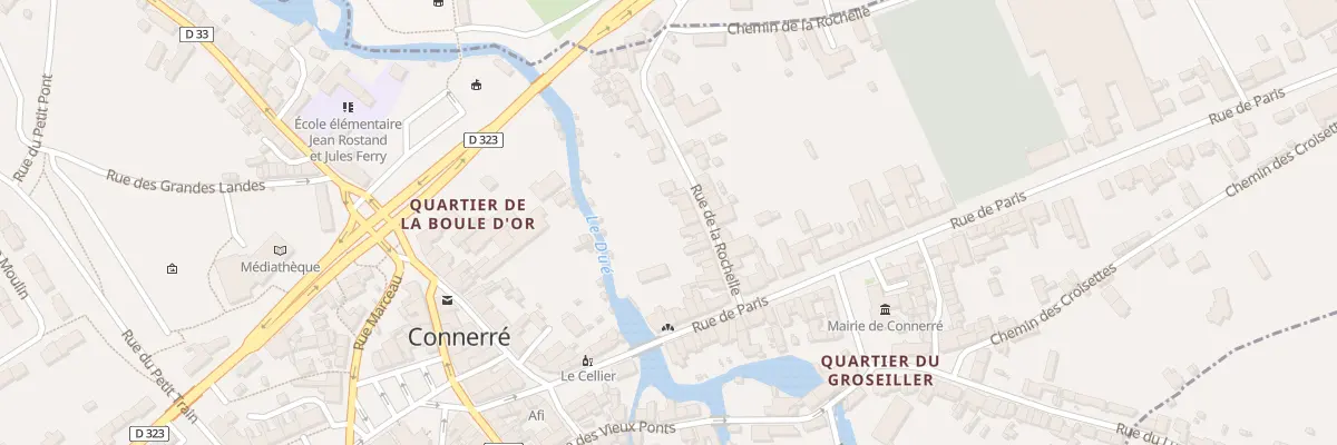 Plan du 13 Rue de la Rochelle à Connerré