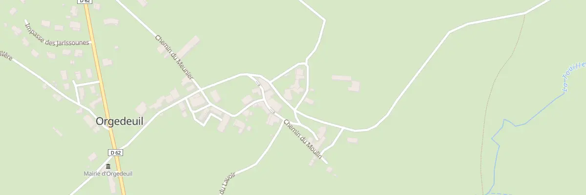 Plan du 1 Che des Murailles à Orgedeuil