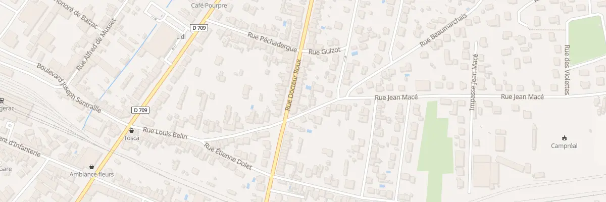 Plan du 41 Rue du Docteur Roux à Bergerac