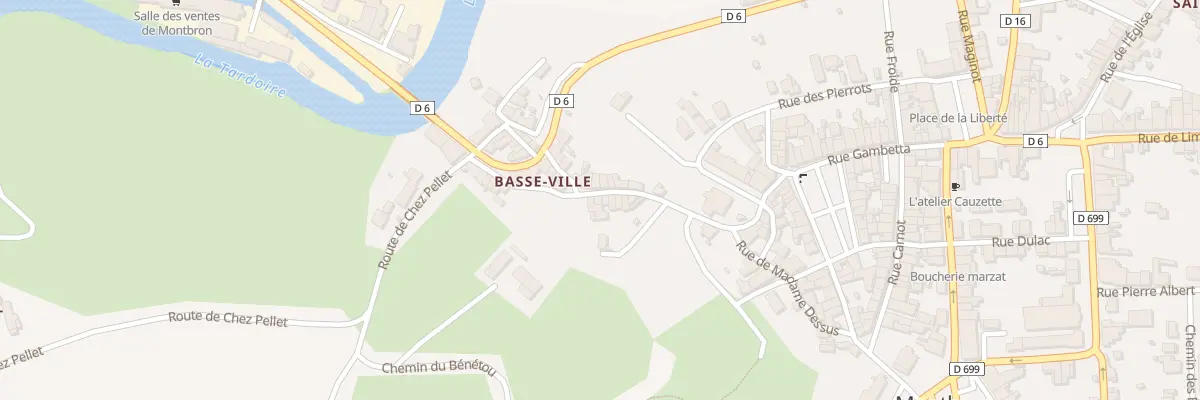 Plan du 24 Rpe de la Barbacanne à Montbron