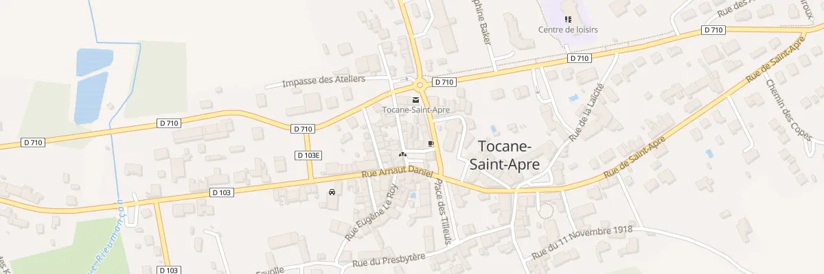 Plan du 4 Rue du Docteur PUYGAUTHIER à Tocane-Saint-Apre