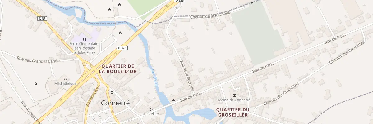 Plan du 8 Rue de la Rochelle à Connerré