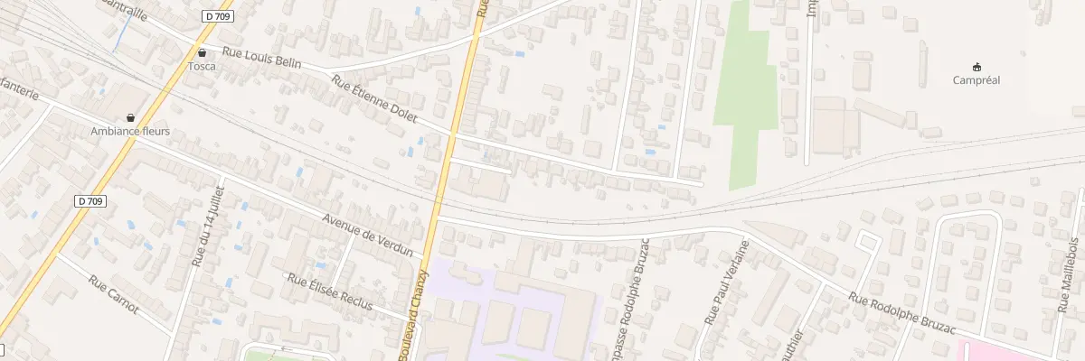 Plan du 13 Rue du Sergent Allard à Bergerac
