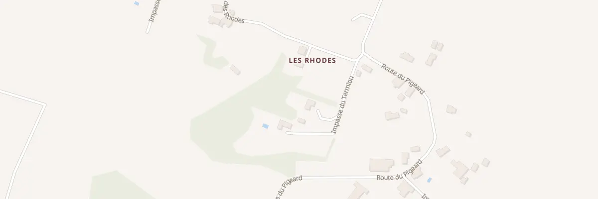 Plan du 74B Les Rodhes à Ribagnac