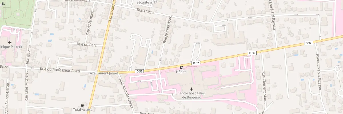 Plan du 26 Rue du Professeur Calmette à Bergerac