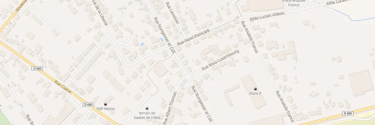 Plan du 21 Rue Nungesser et Coli à Bergerac