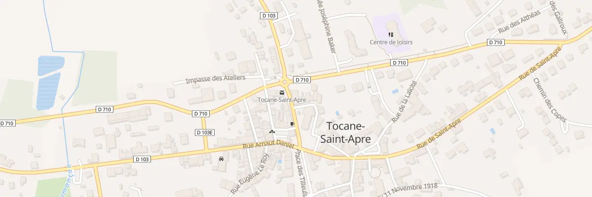 Plan du 2 Rue Arnaud de Mareuil à Tocane-Saint-Apre