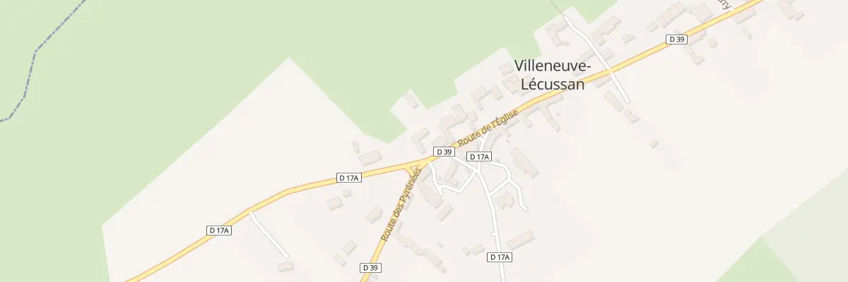 Plan du 44 Village à Villeneuve-Lécussan