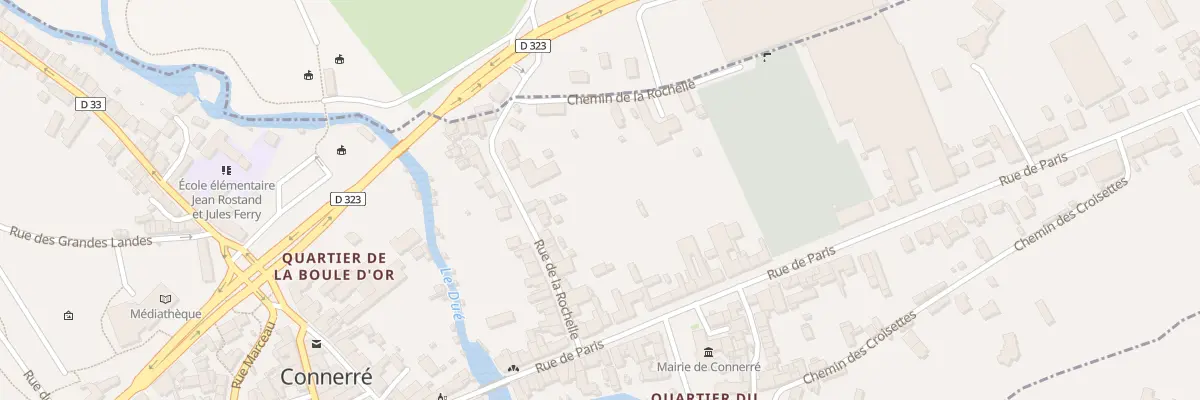 Plan du 14 Rue de la Rochelle à Connerré