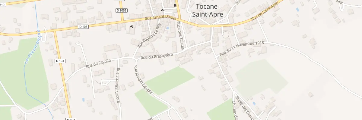 Plan du 1028 Le Bourg Ouest à Tocane-Saint-Apre