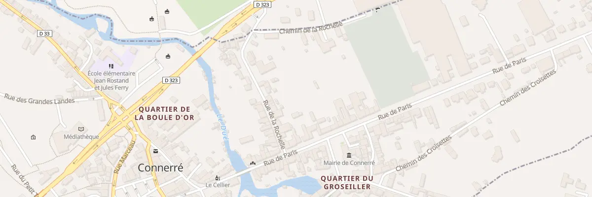 Plan du 6 Rue de la Rochelle à Connerré