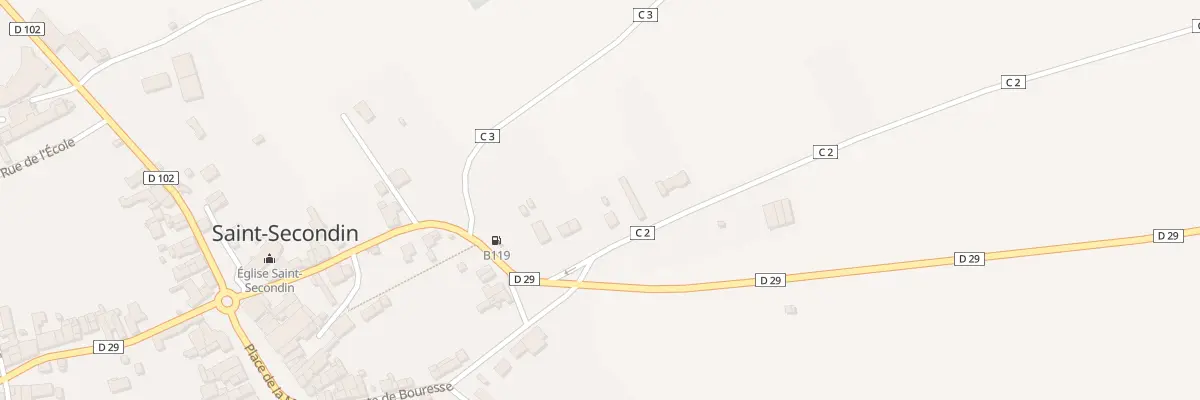 Plan du 7 Rue de la Croix Caille à Saint-Secondin