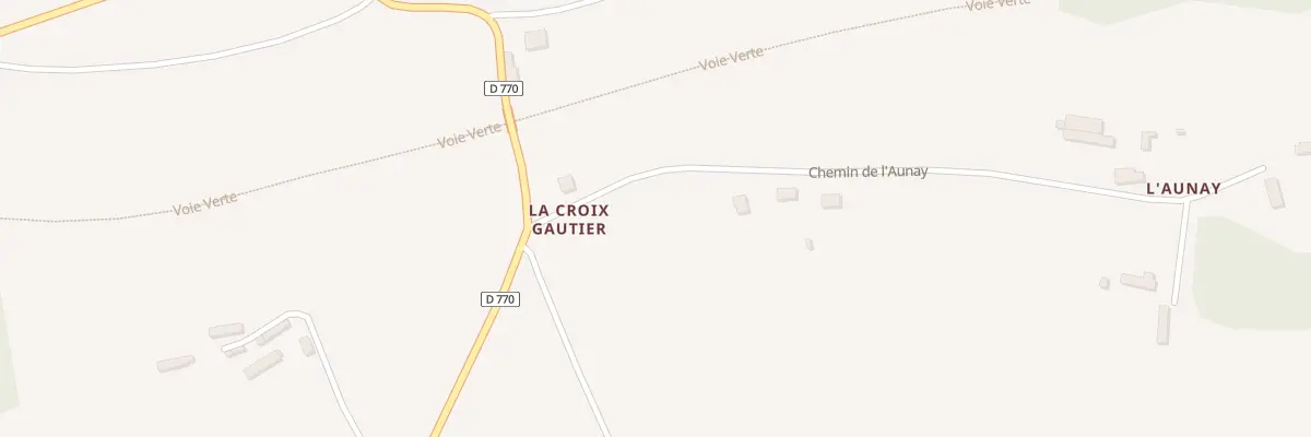Plan du 2 L’Aunay à Courgeoût