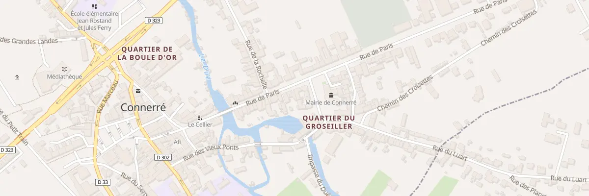 Plan du 40 Rue de Paris à Connerré