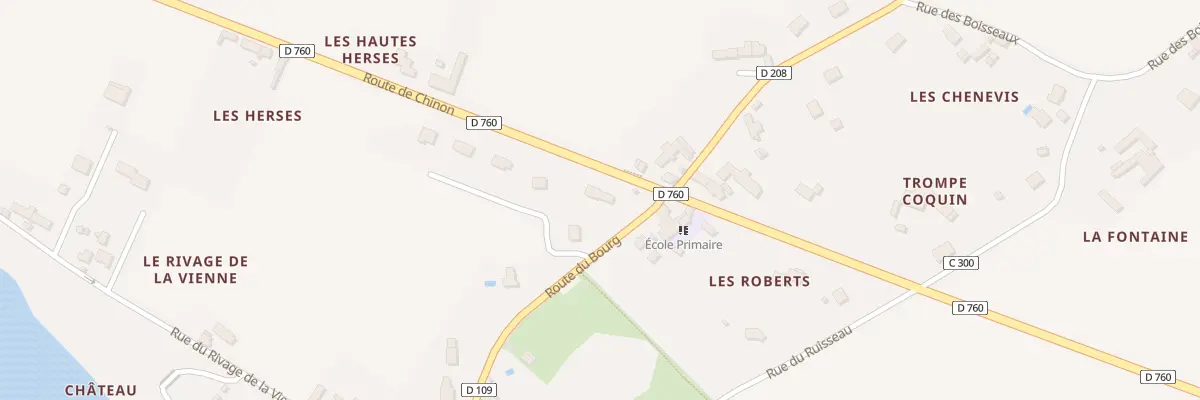 Plan du 2 Rte du Bourg à Trogues