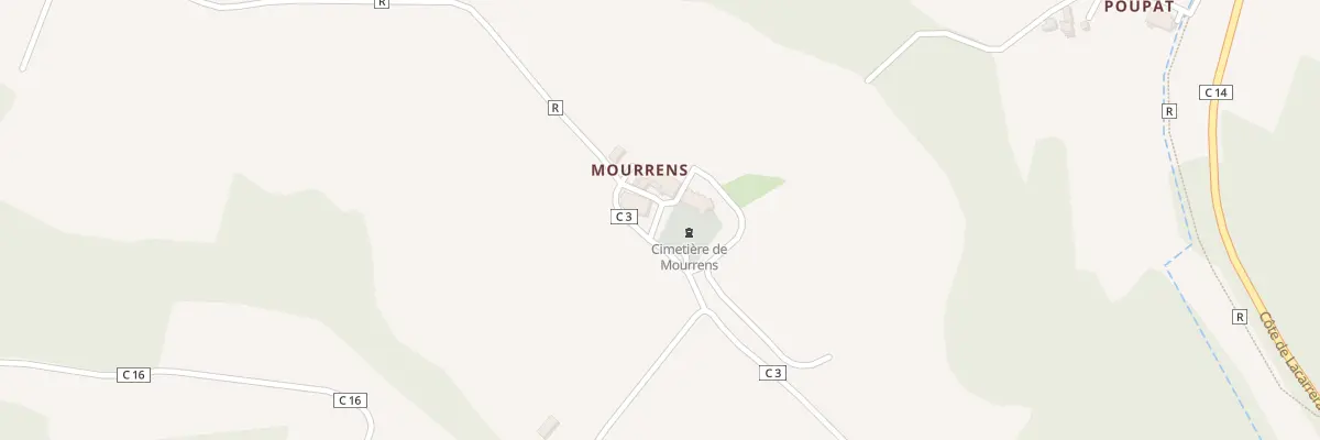 Plan du 1937 Mourrens à Sainte-Colombe-en-Bruilhois