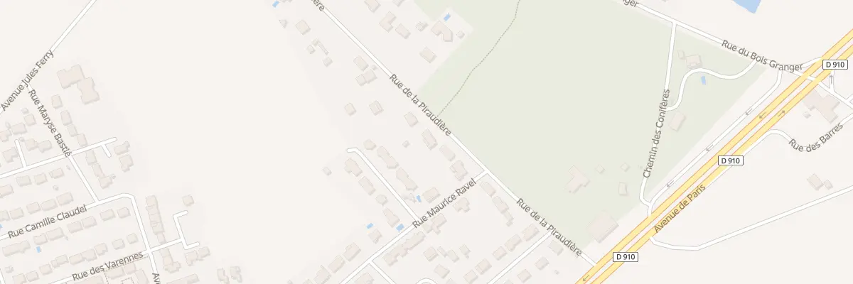 Plan du 15 Rue de la Piraudière à Naintré