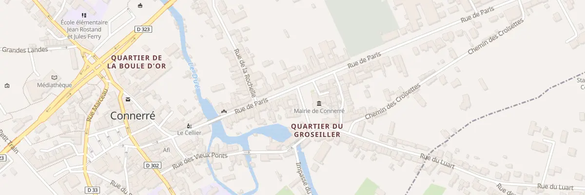 Plan du 46 Rue de Paris à Connerré