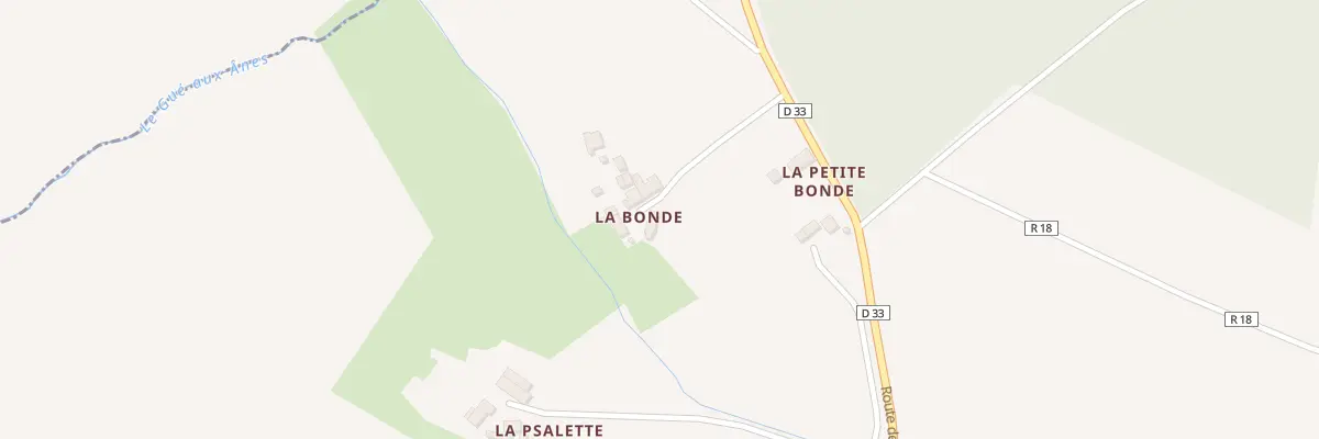 Plan du 5617 La Bonde à Thorigné-sur-Dué