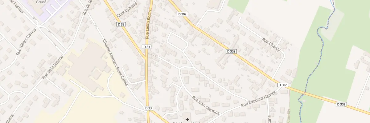 Plan du 24 Rue Jean Mermoz à Connerré
