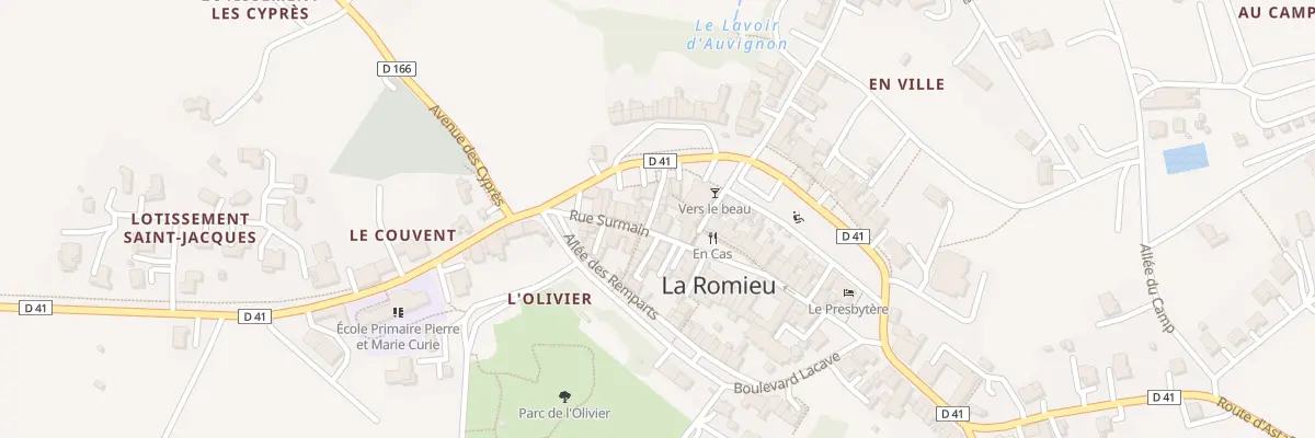 Plan du 5189 Rue Surmain à La Romieu