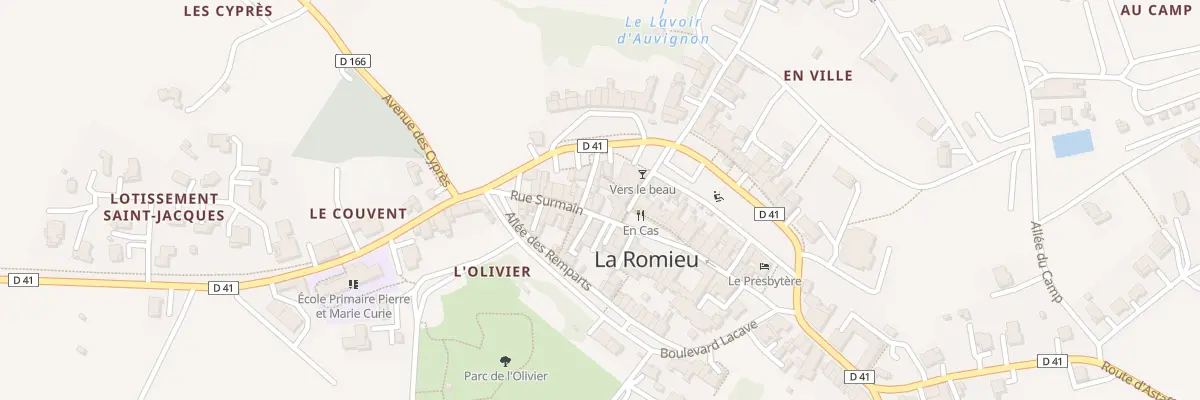 Plan du 5188 Rue Surmain à La Romieu