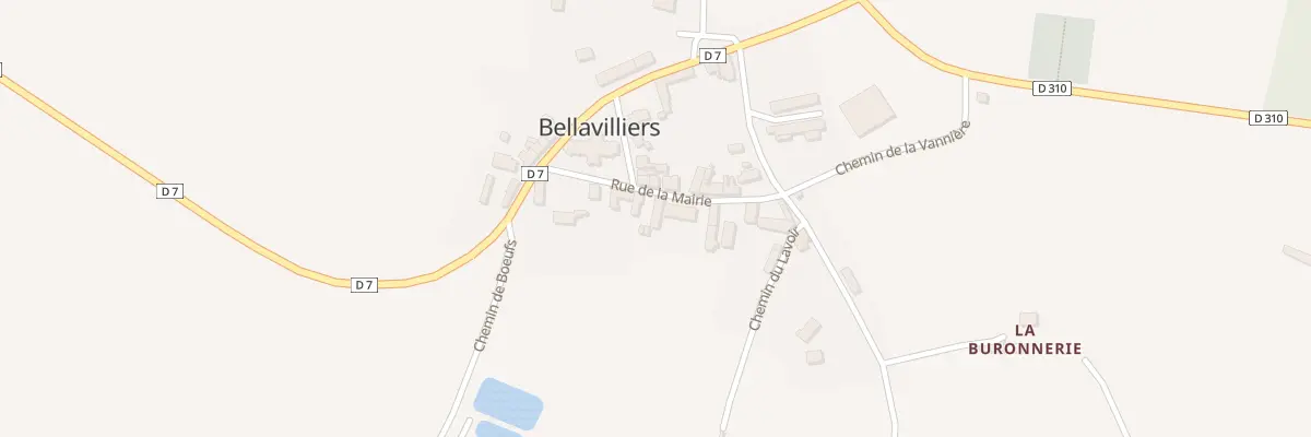 Plan du 12 Rue de la Mairie à Bellavilliers