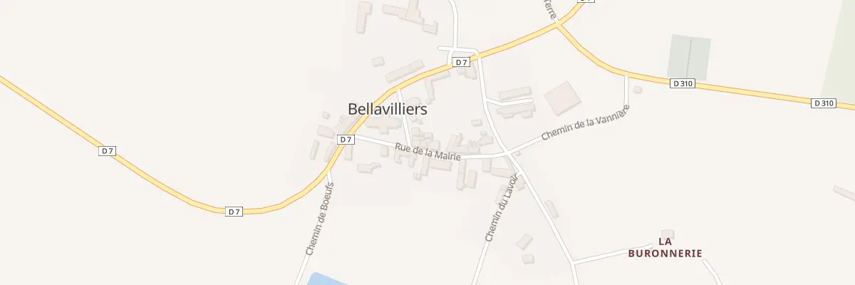 Plan du 9 Rue de la Mairie à Bellavilliers