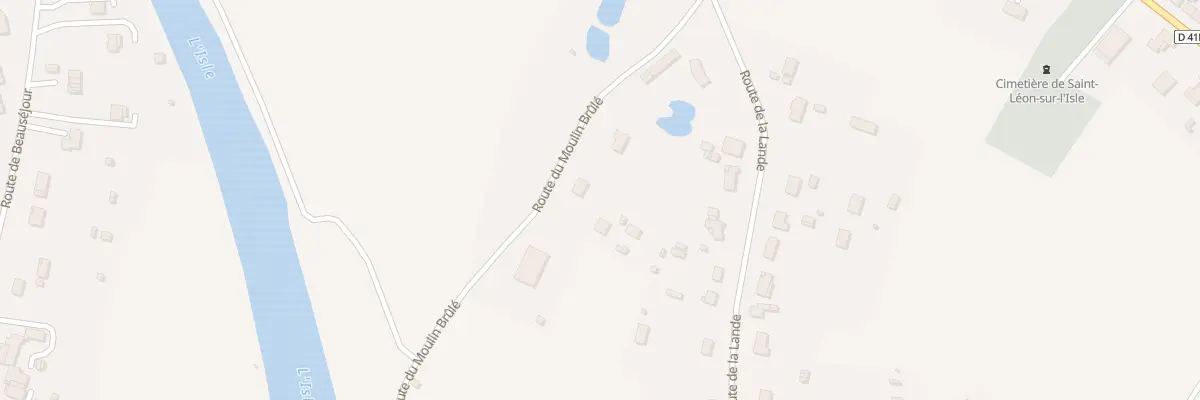 Plan du 209 Rte du Moulin Brûlé à Saint-Léon-sur-l’Isle
