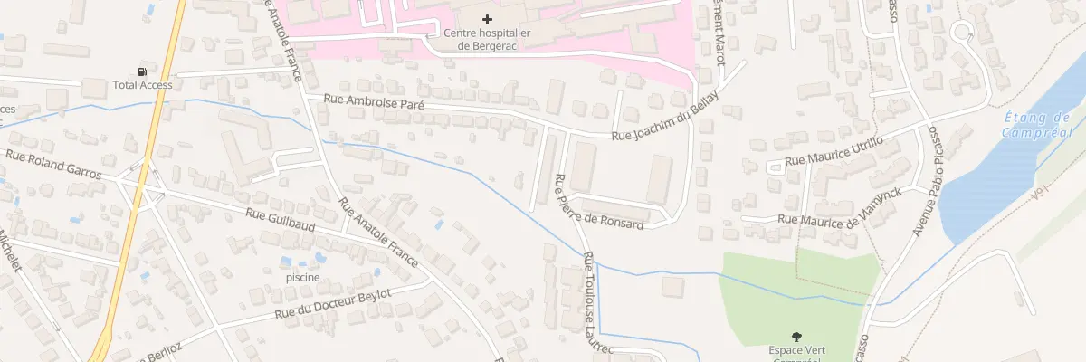 Plan du 29 Rue Ambroise Paré à Bergerac