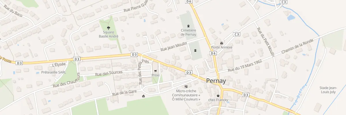 Plan du 6 Rue de la Poste à Pernay