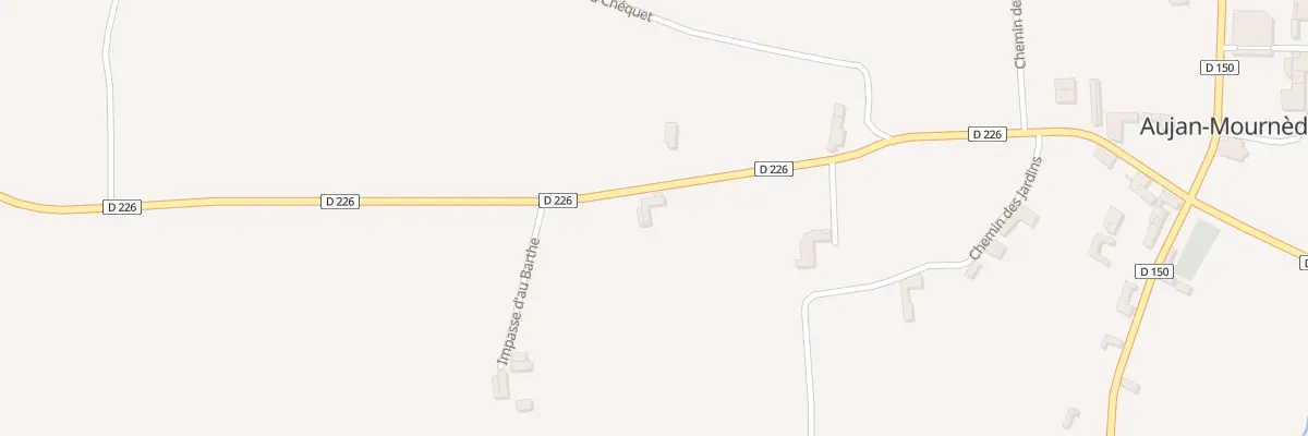 Plan du 440 Rte de Saint Ost à Aujan-Mournède