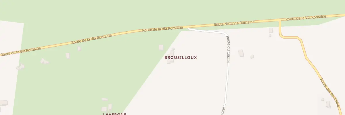 Plan du 1 Rte de la Via Romaine à Vallereuil
