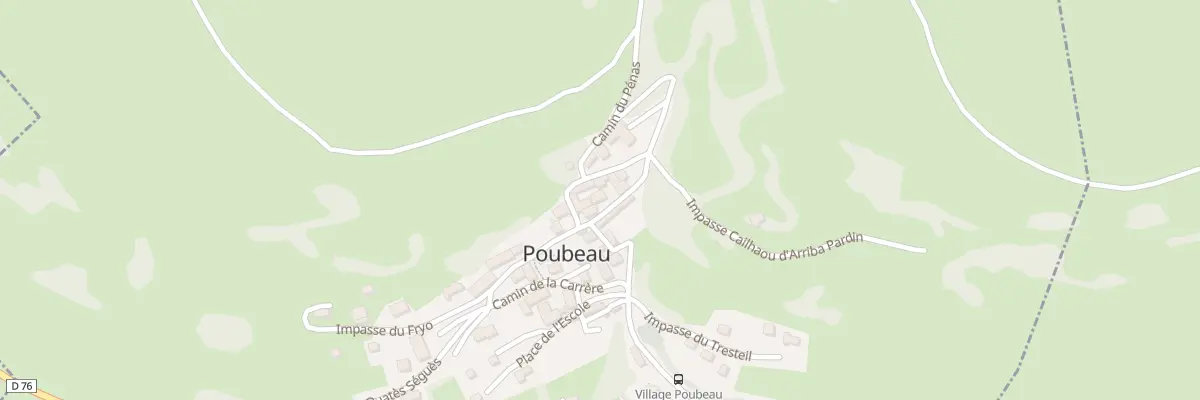 Plan du 5 Village à Poubeau