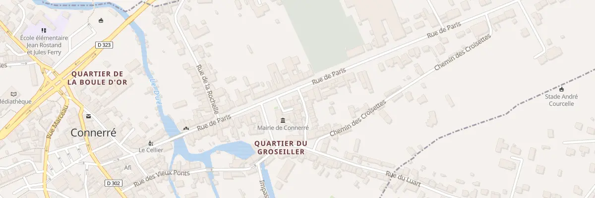 Plan du 54 Rue de Paris à Connerré