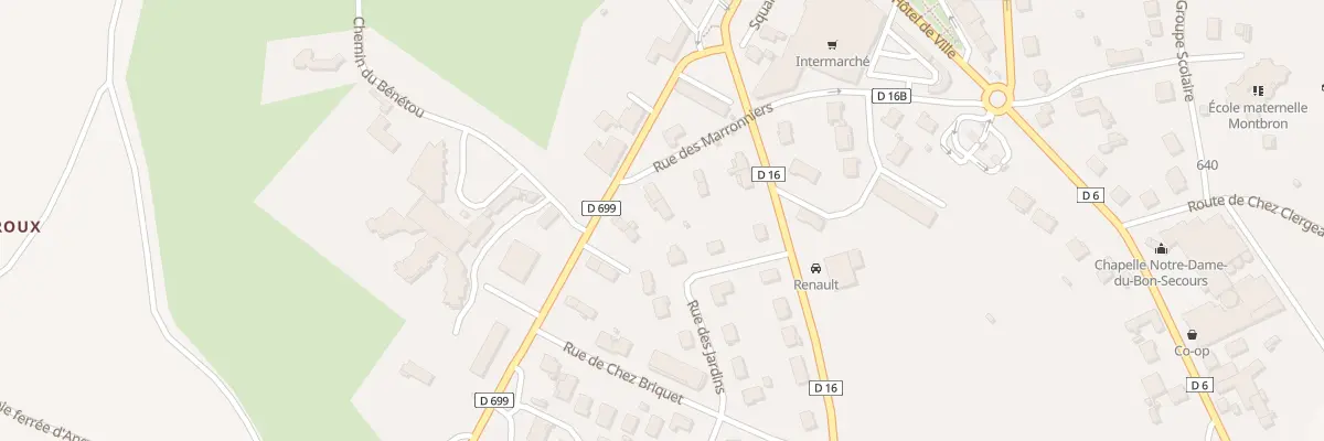 Plan du 12 Rue des Marronnières à Montbron