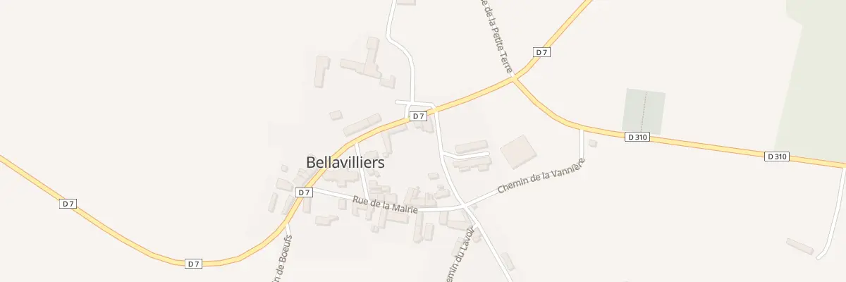 Plan du 3 Rue du Perche à Bellavilliers